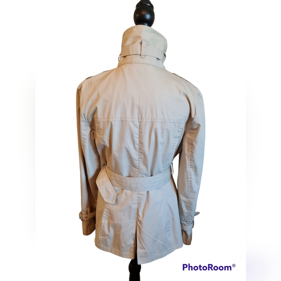 Smart Set Vintage Y2K Lightweight Double Breast Hop Length Trench/Rain Coat - Picture 4 of 12